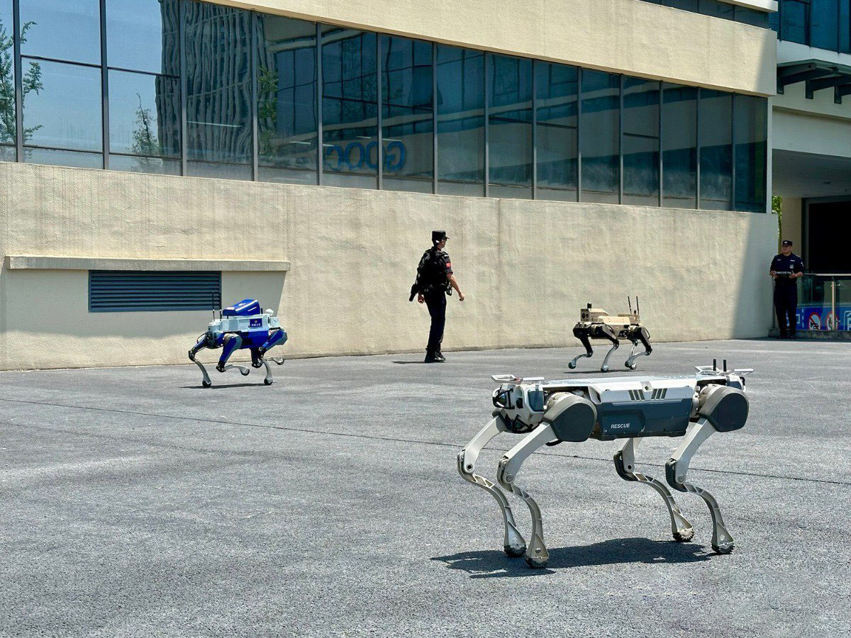 Students discussing FPGA technology applications in robotics