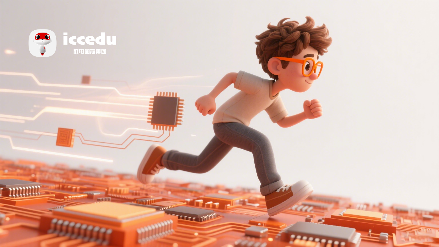 A student learning FPGA programming on a computer