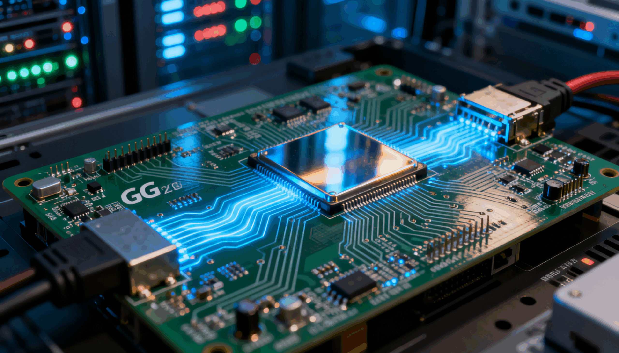 AI服务器主板PCB设计示意图