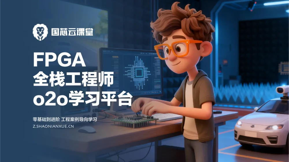 FPGA芯片在电路板上的特写