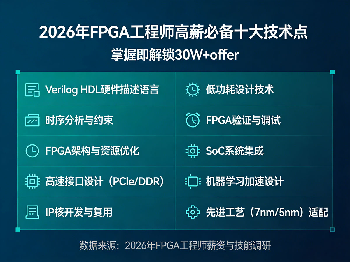 FPGA工程师高薪必备十大技术点标题图